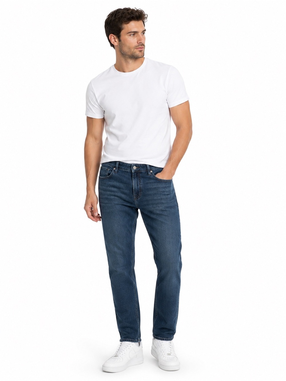 Scotch & Soda Men’s Bi-Stretch Slim Fit Jeans Dark Blue W31 L32